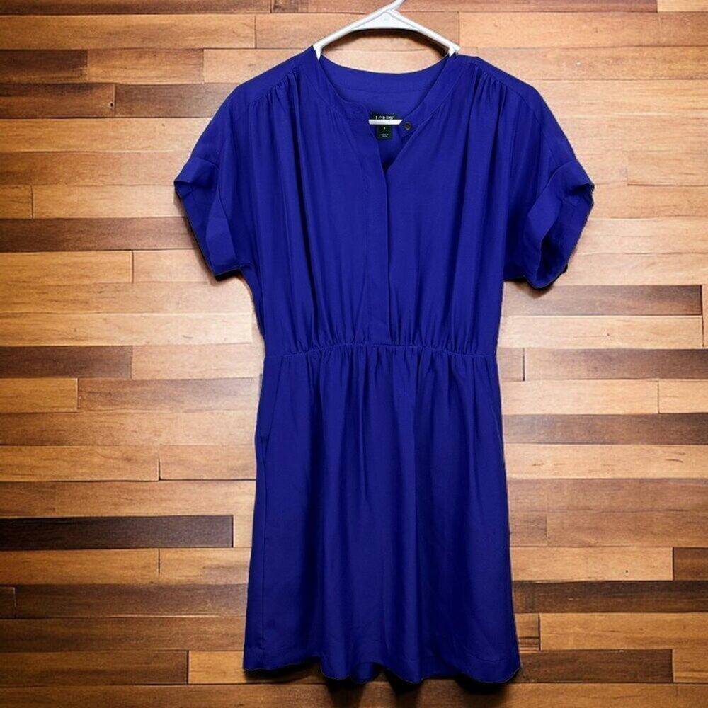J. Crew Women's Mini Dress - Vibrant Blue